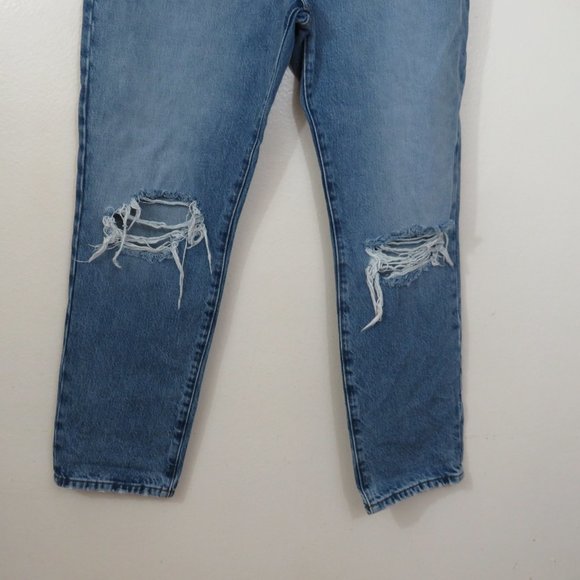 Frame size 28 Le Original High Rise Straight Leg Jeans Distressed - Picture 5 of 8